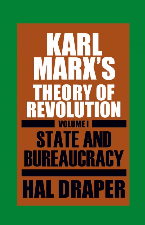 Cover of the book Karl Marx’s Theory of Revolution I by Hal Draper, Monthly Review Press