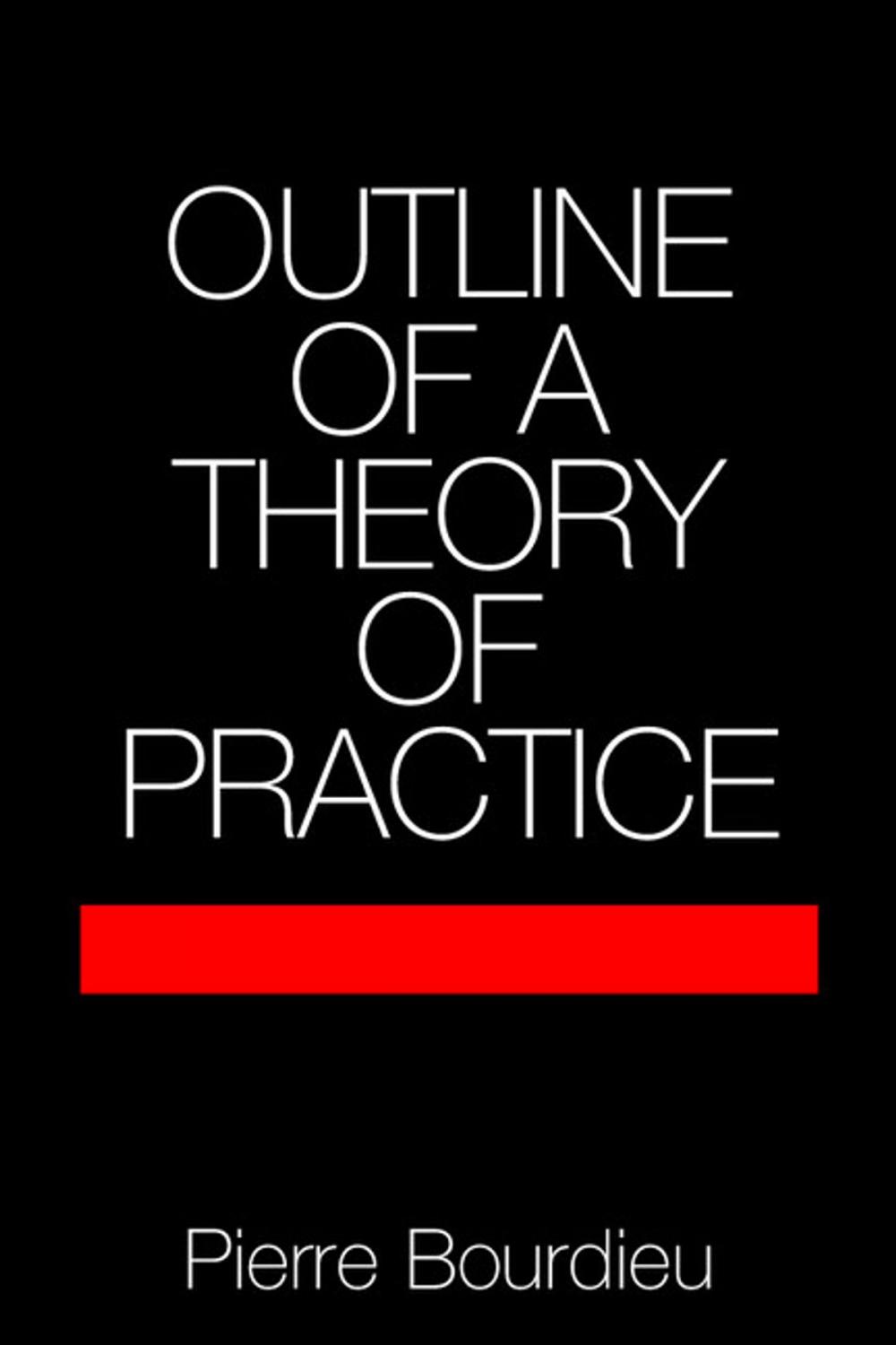 Big bigCover of Outline of a Theory of Practice