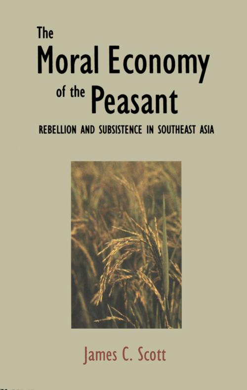 Cover of the book The Moral Economy of the Peasant by Professor James C. Scott, Yale University Press