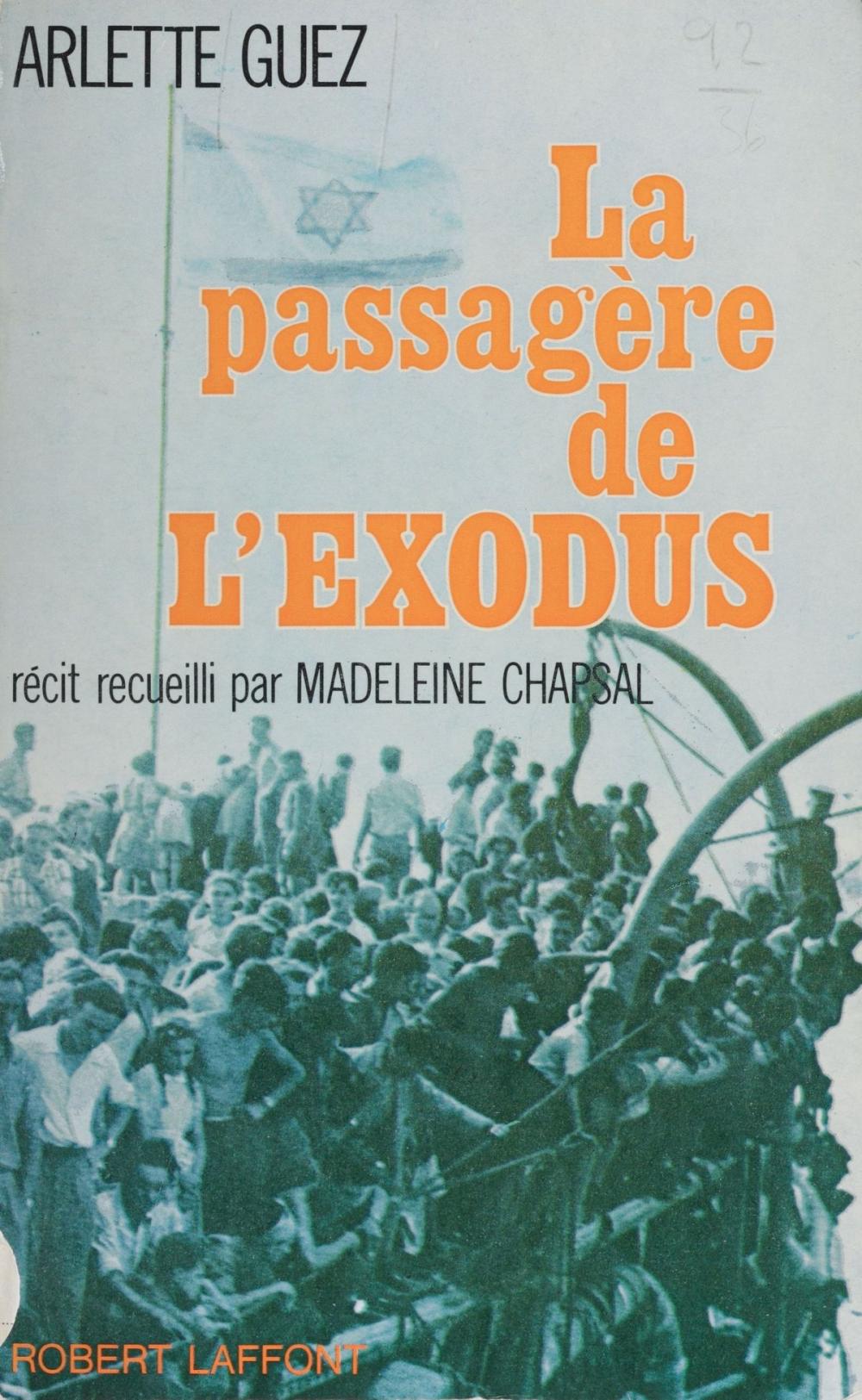 Big bigCover of La passagère de l'Exodus