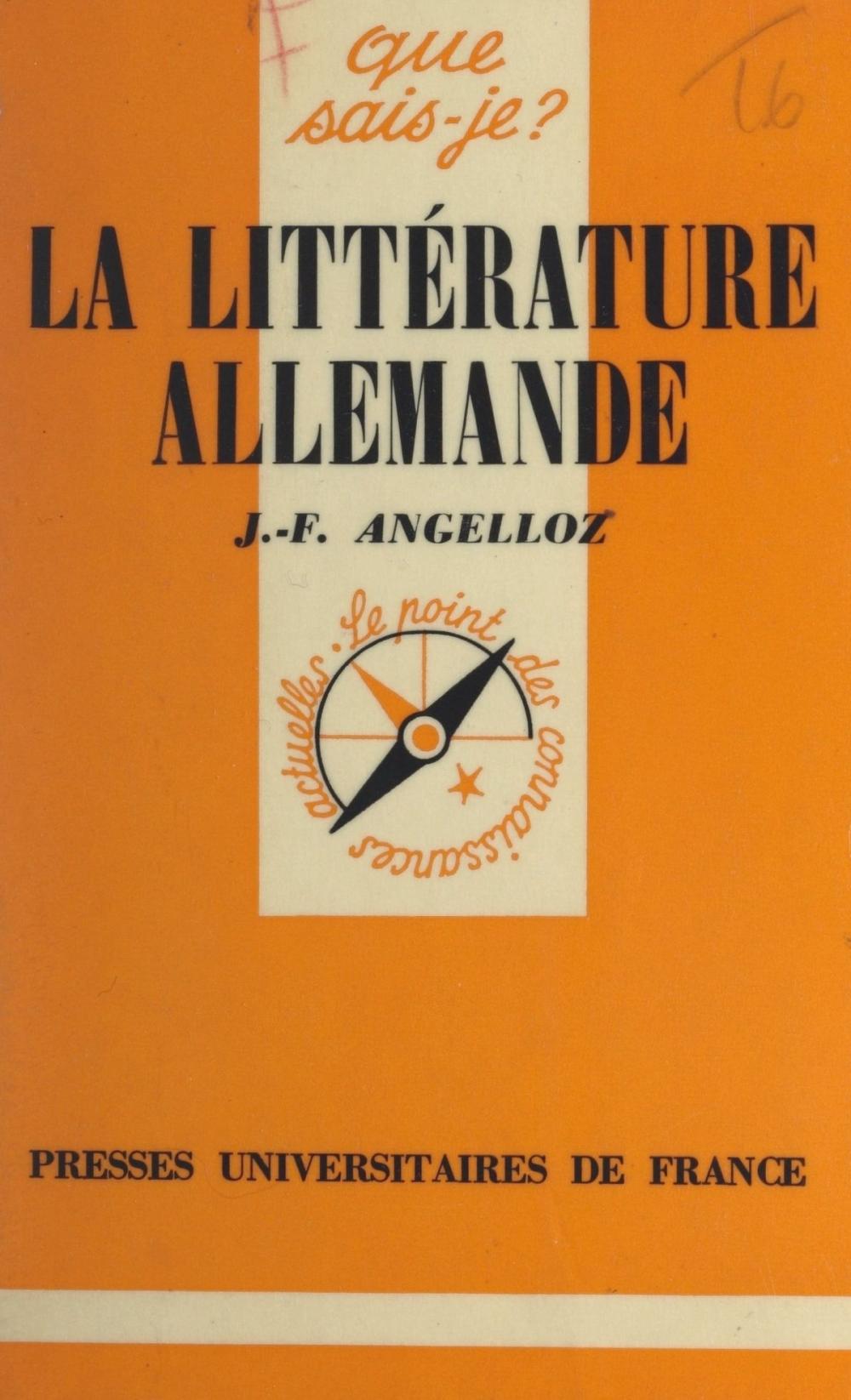 Big bigCover of La littérature allemande