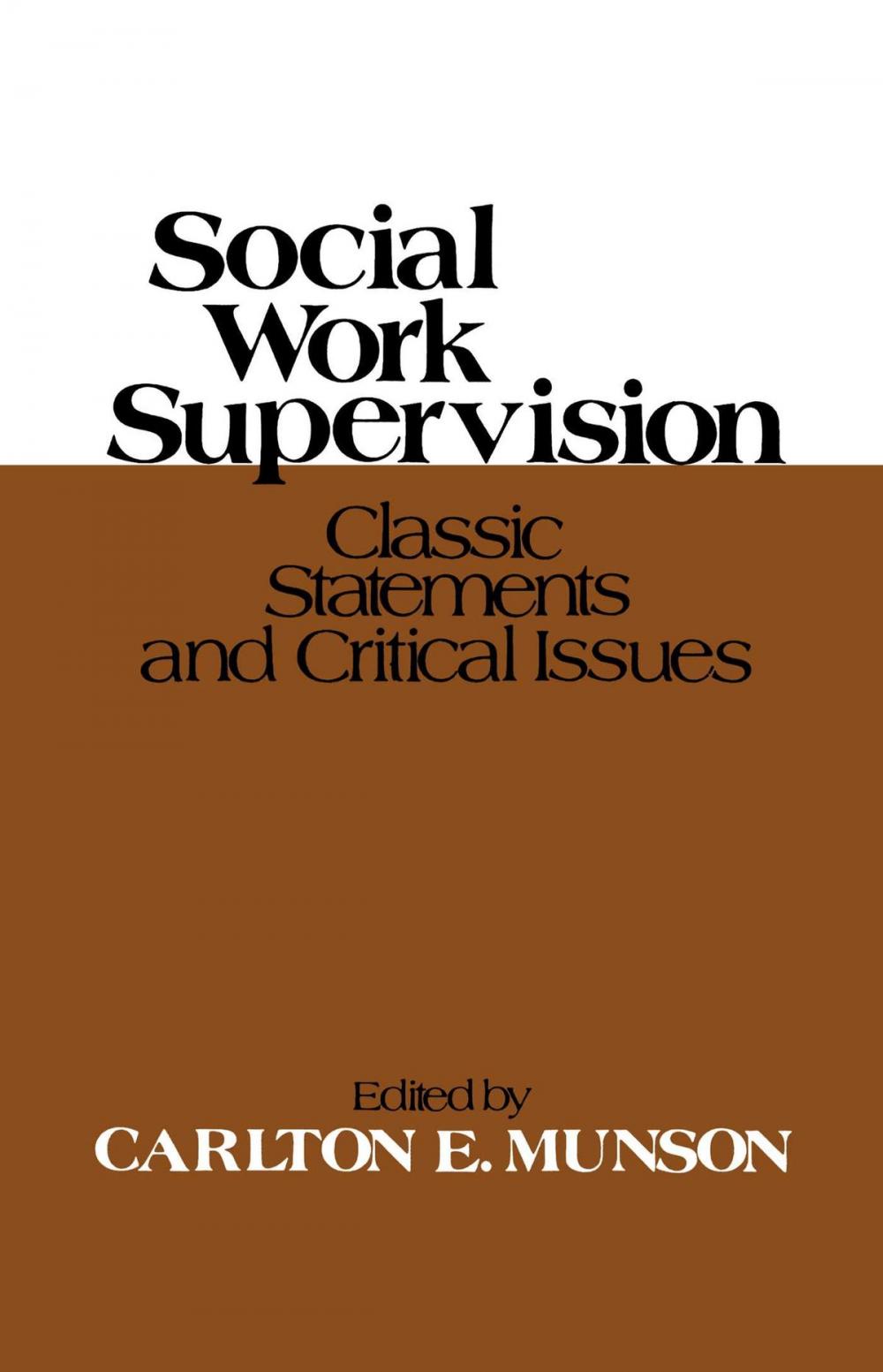 Big bigCover of Social Work Supervision