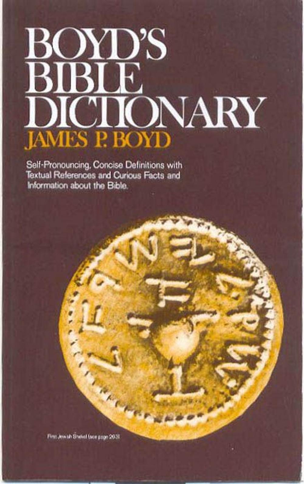 Big bigCover of Boyd's Bible Dictionary