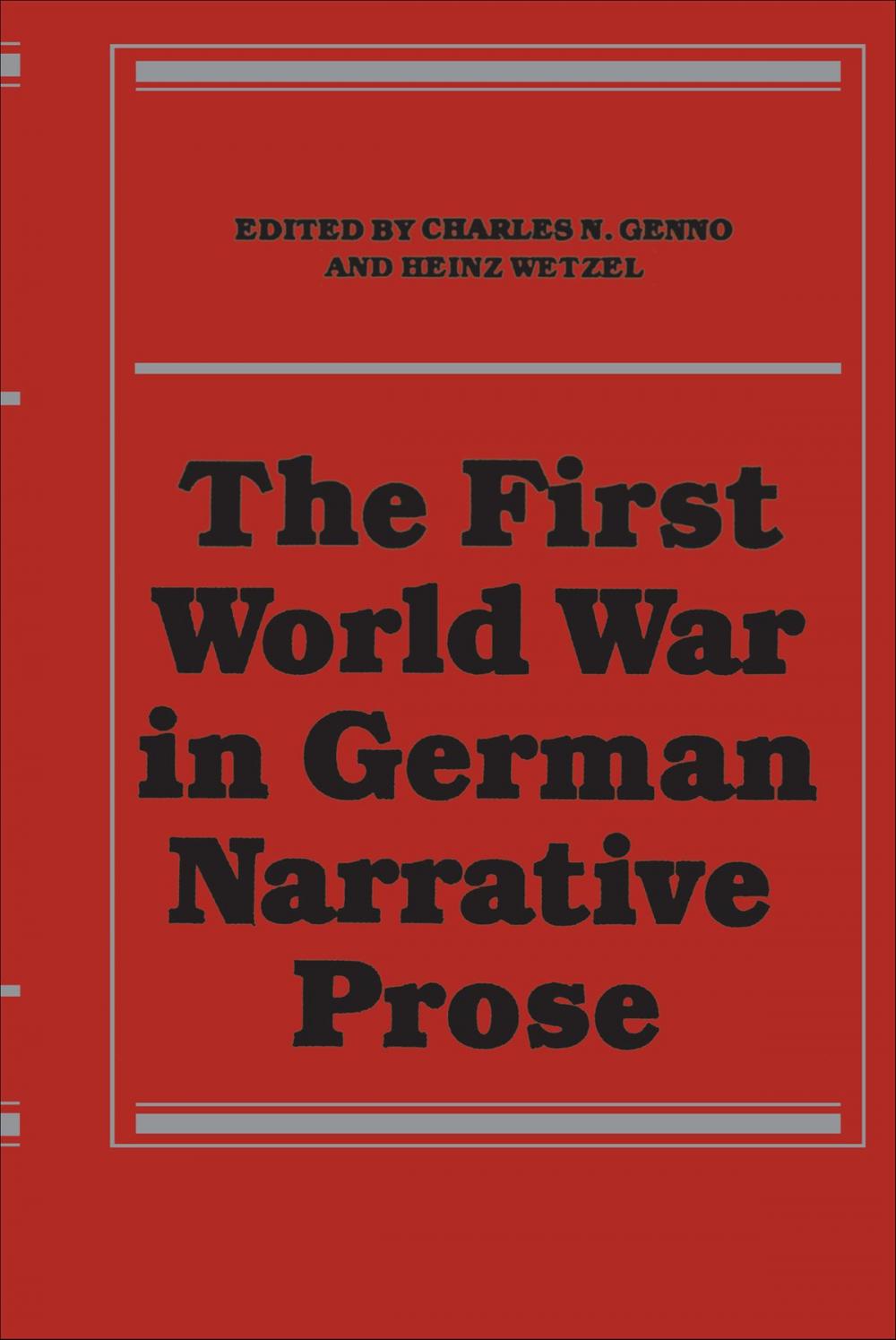 Big bigCover of The First World War in German Narrative Prose