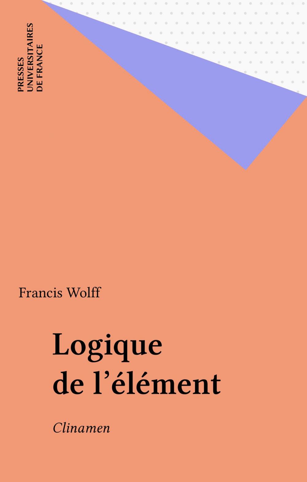 Big bigCover of Logique de l'élément