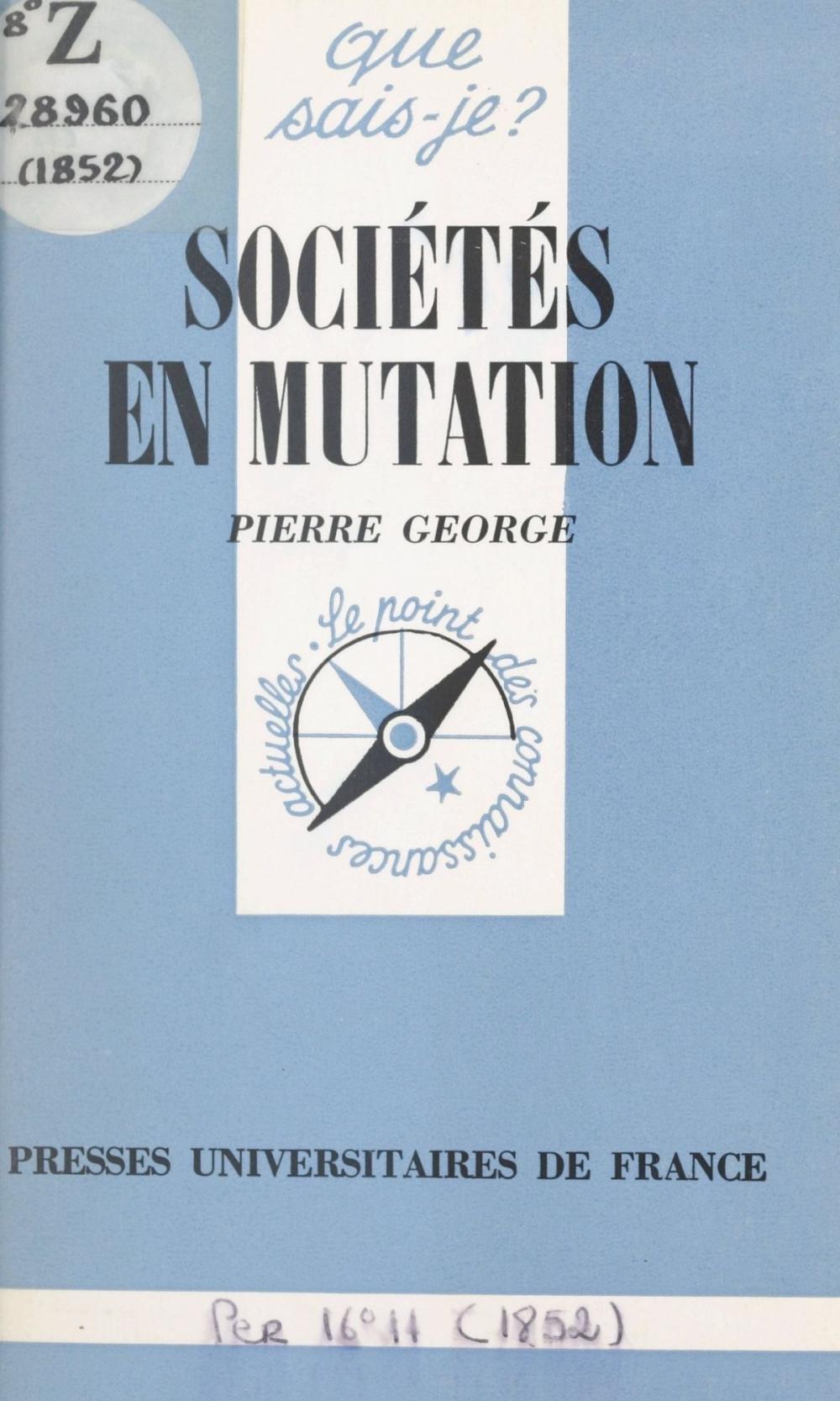 Big bigCover of Sociétés en mutation