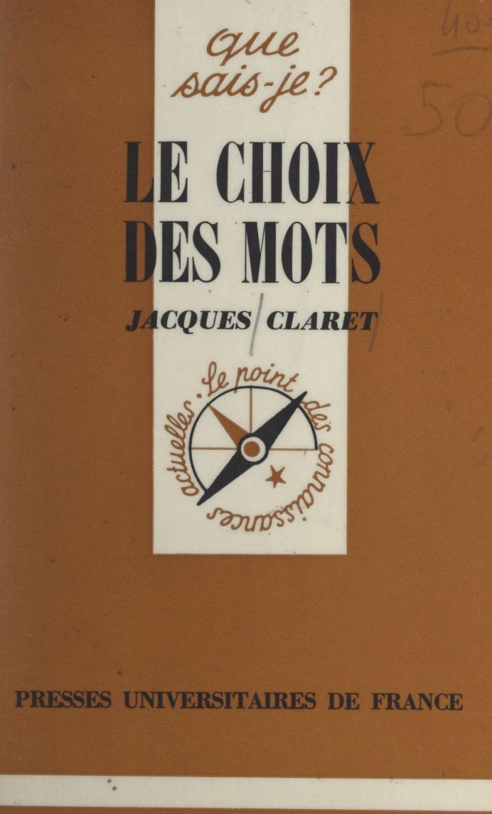 Big bigCover of Le choix des mots