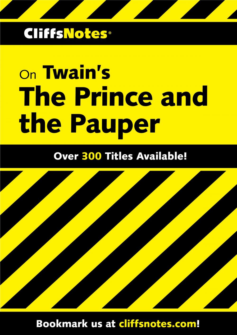 Big bigCover of CliffsNotes on Twain's The Prince and the Pauper