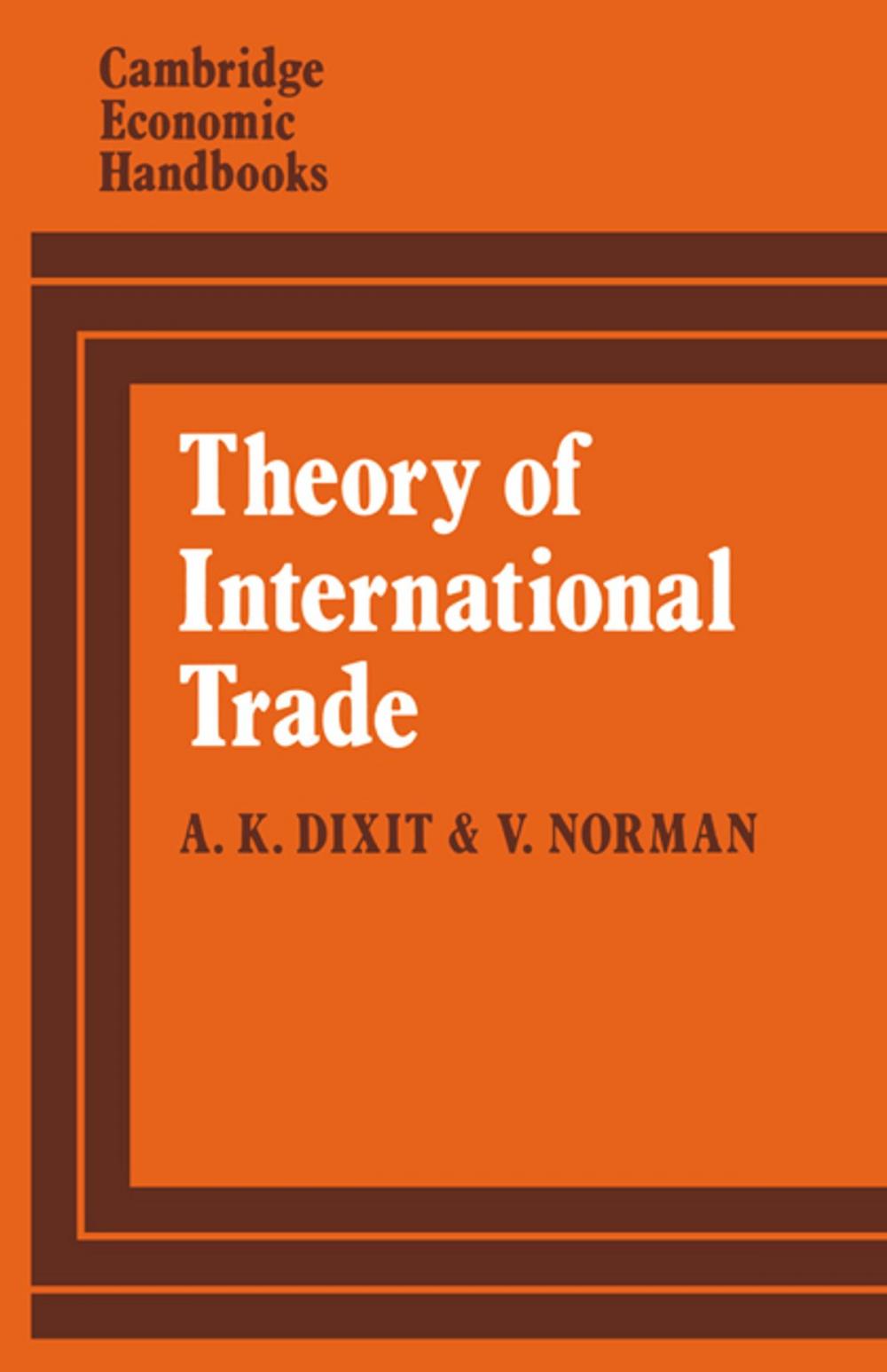 Big bigCover of Theory of International Trade