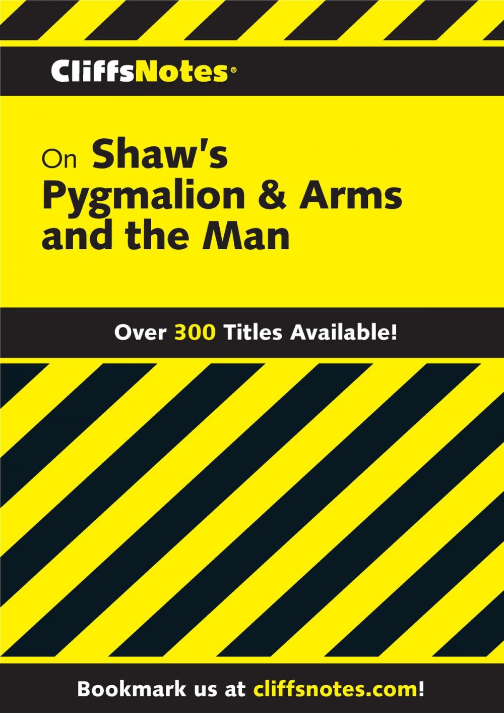 Big bigCover of CliffsNotes on Shaw's Pygmalion & Arms and the Man