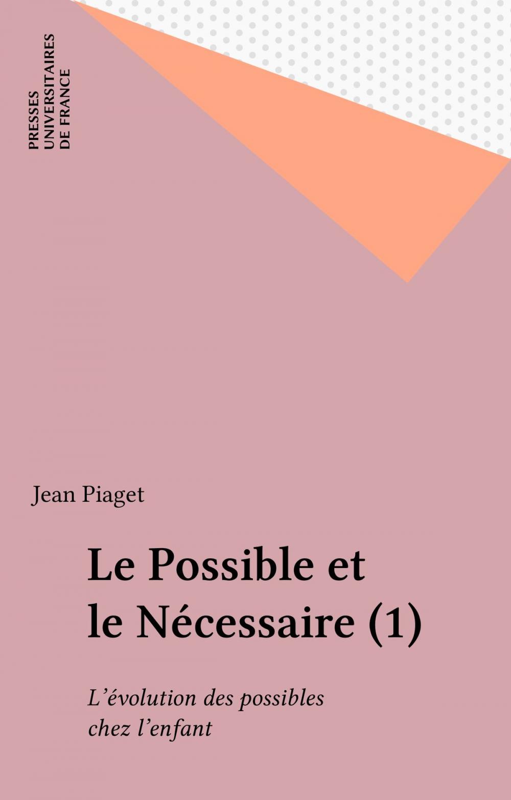 Big bigCover of Le Possible et le Nécessaire (1)