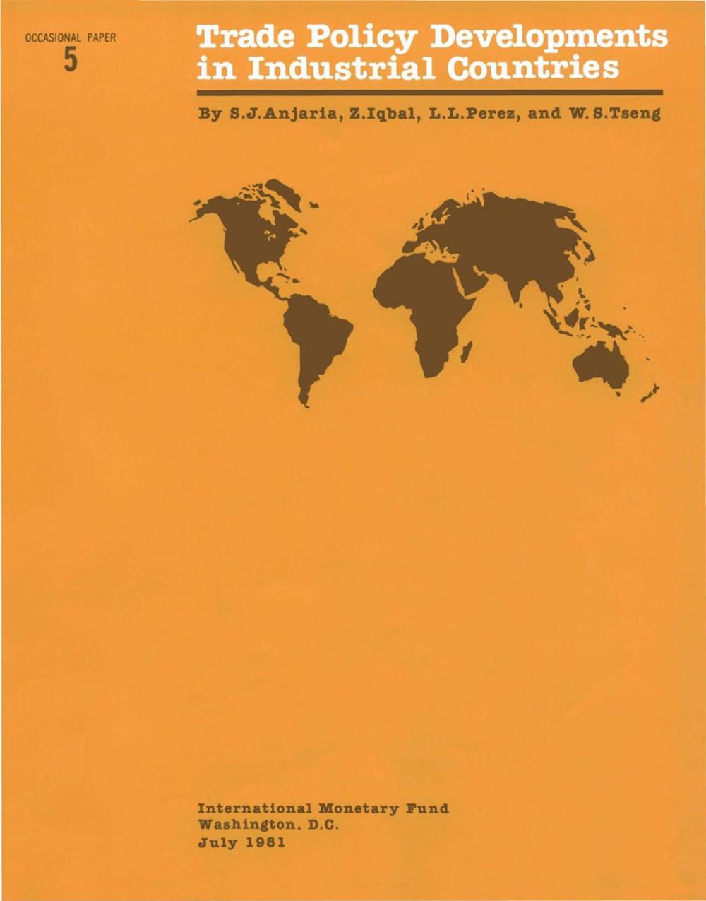 Big bigCover of Trade Policy Developments in Industrial Countries