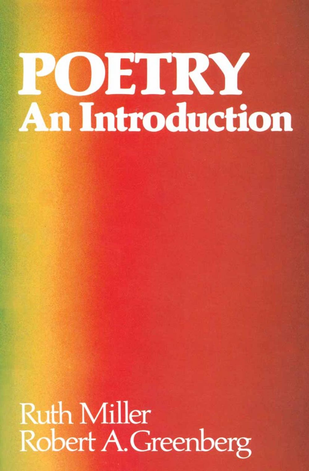 Big bigCover of Poetry: An Introduction