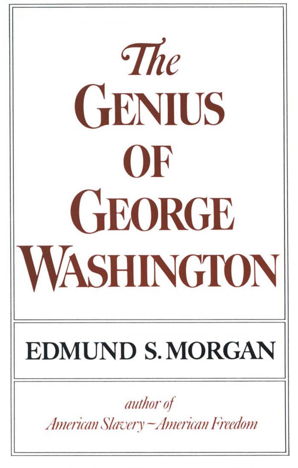 Big bigCover of The Genius of George Washington