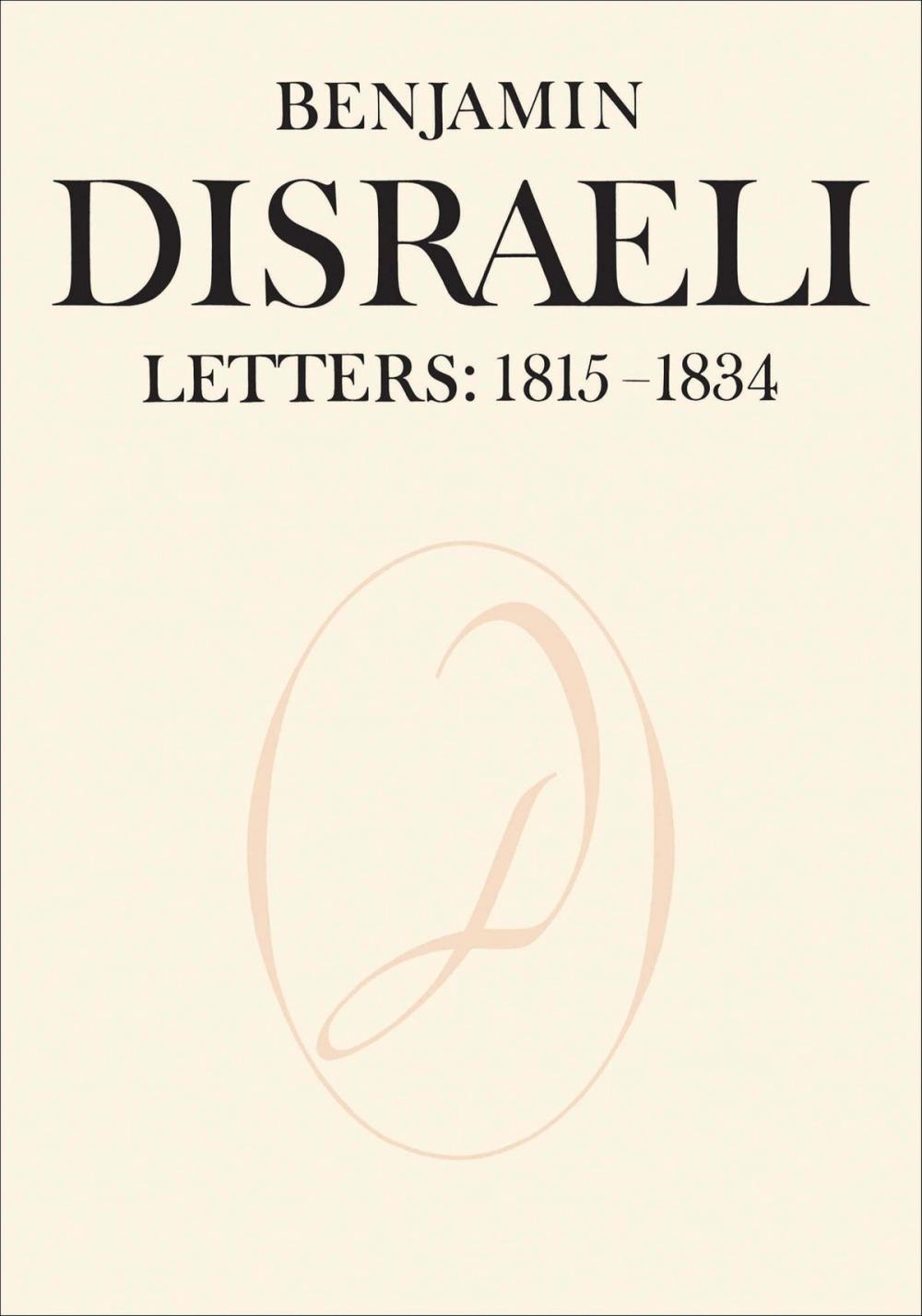 Big bigCover of Benjamin Disraeli Letters
