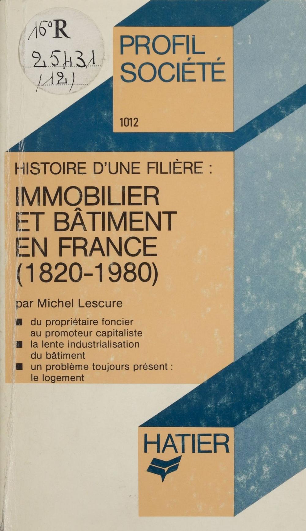 Big bigCover of Histoire d'une filière