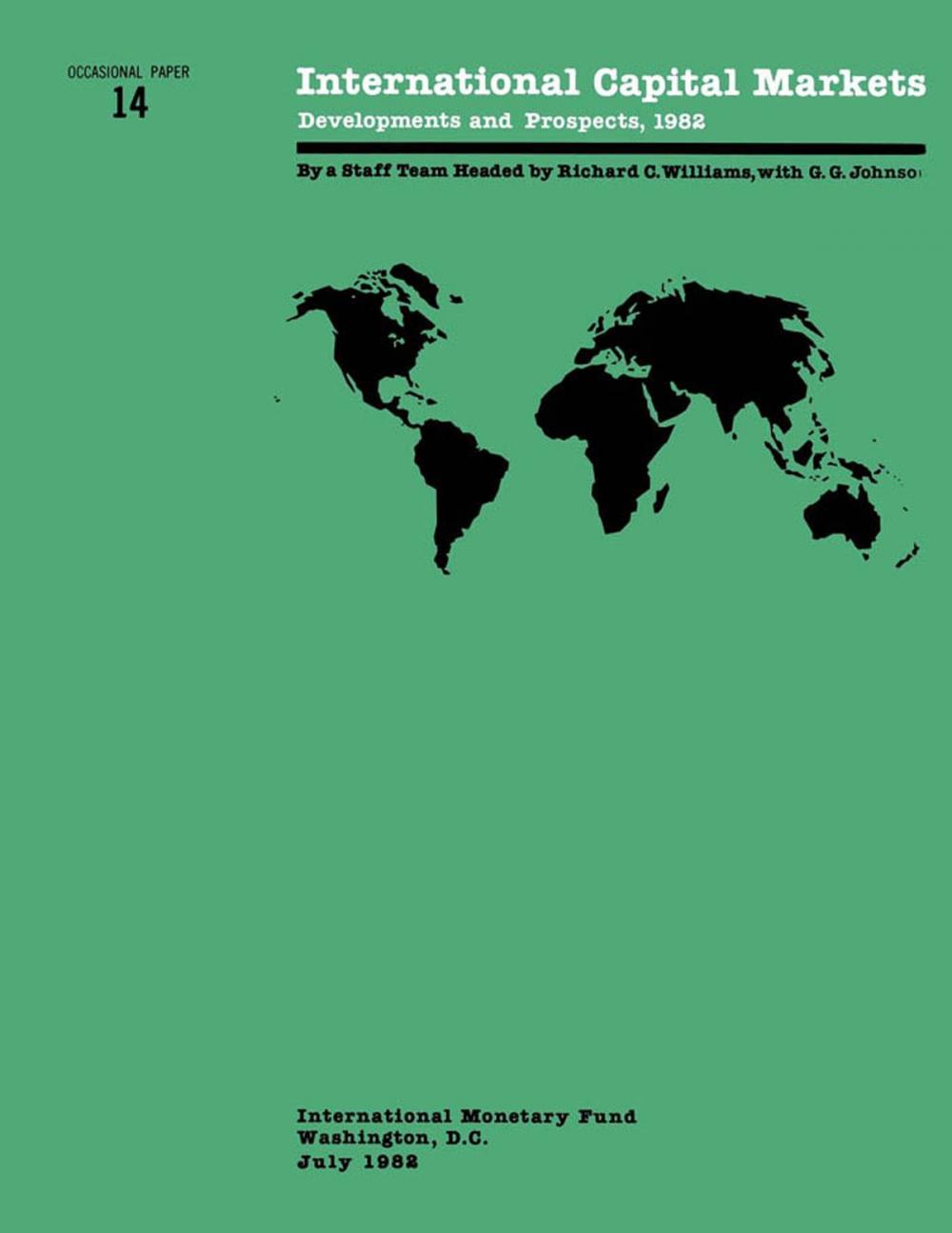 Big bigCover of International Capital Markets: Developments and Prospects, 1982