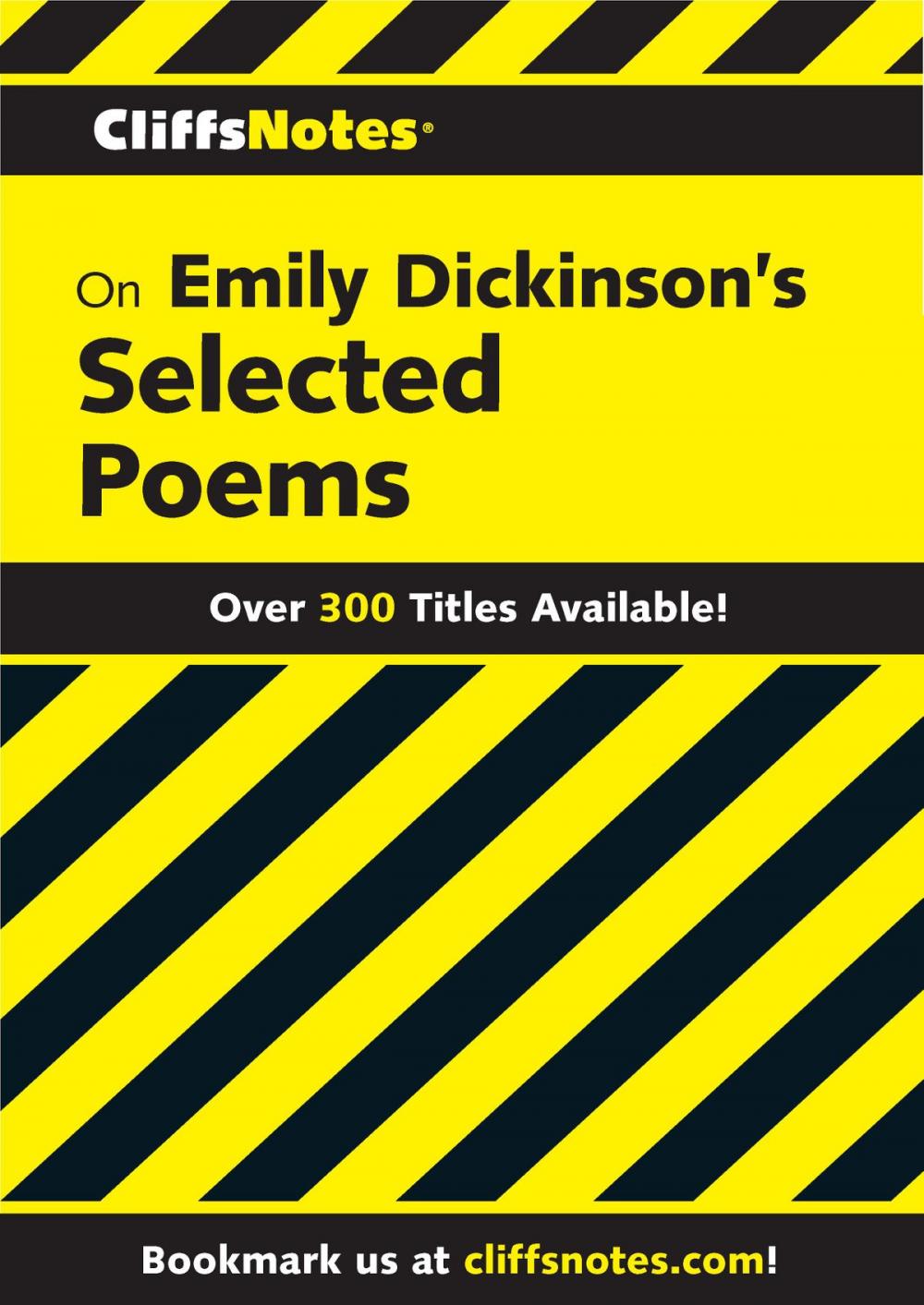 Big bigCover of CliffsNotes on Emily Dickinson's Poems