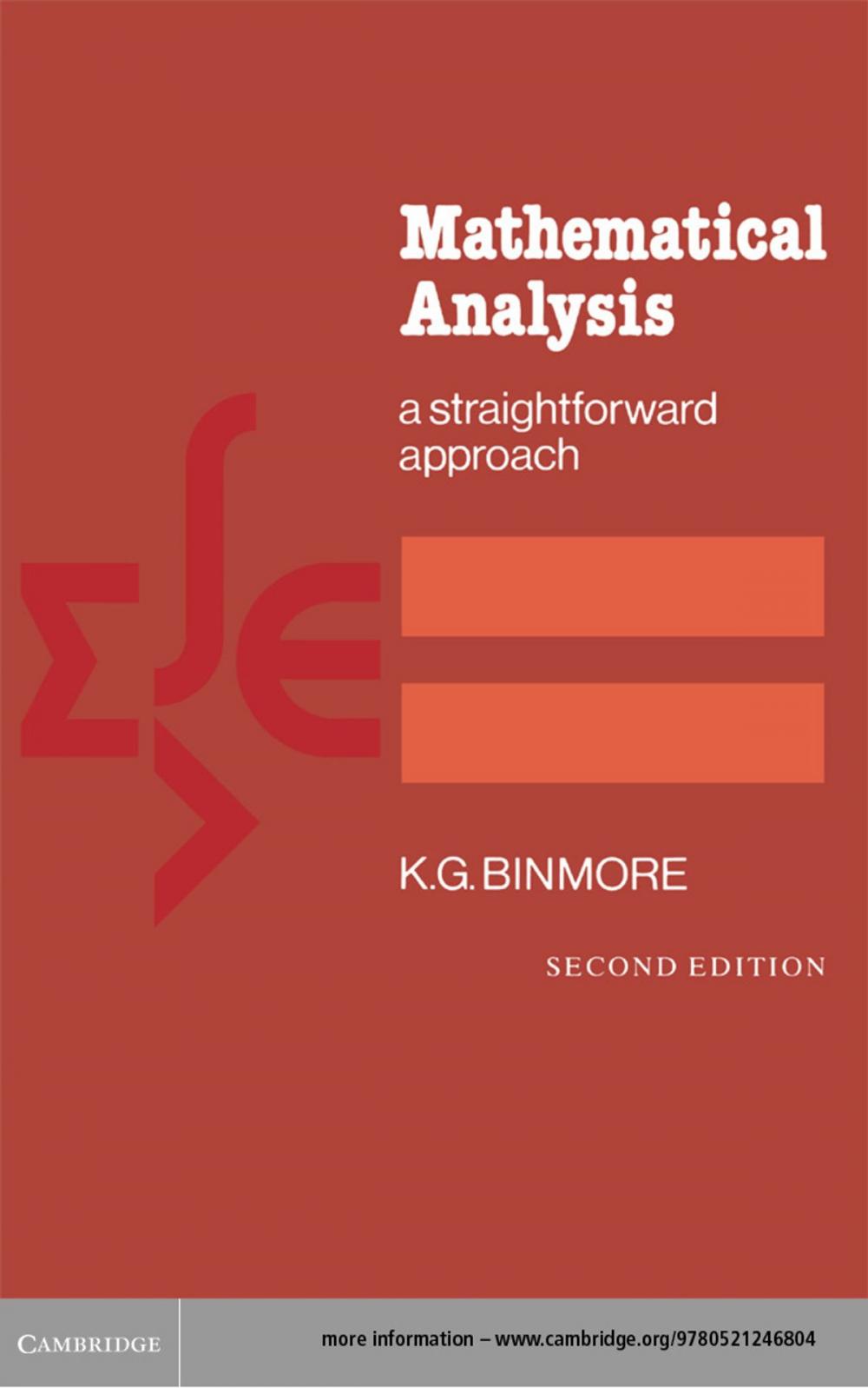 Big bigCover of Mathematical Analysis