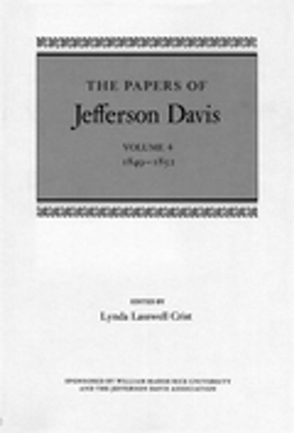 Big bigCover of The Papers of Jefferson Davis