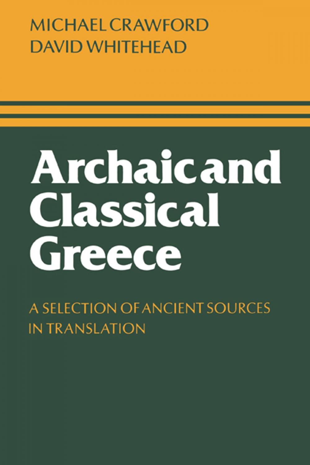 Big bigCover of Archaic and Classical Greece