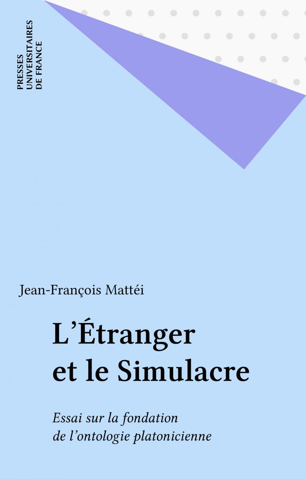 Big bigCover of L'Étranger et le Simulacre