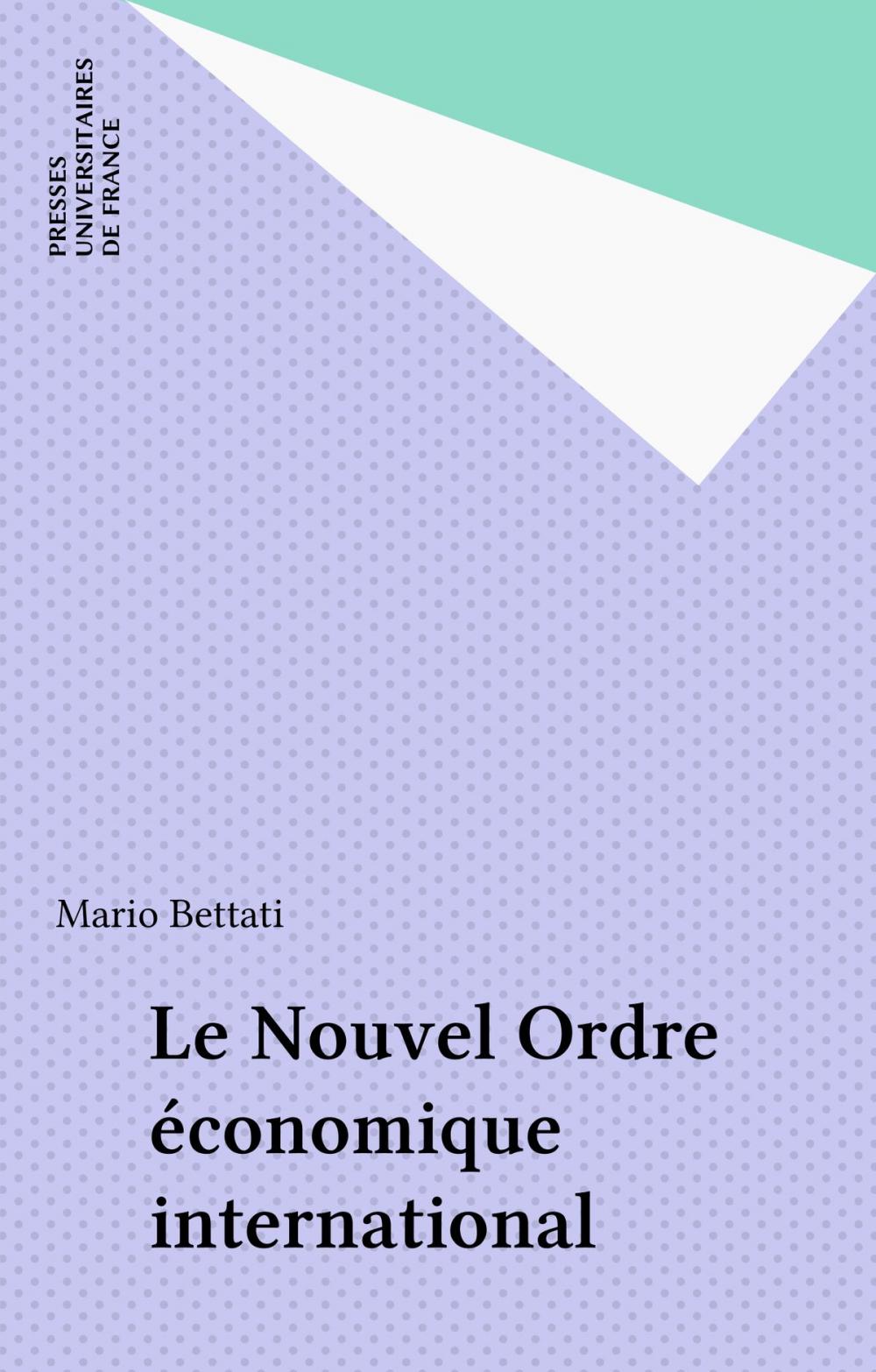 Big bigCover of Le Nouvel Ordre économique international