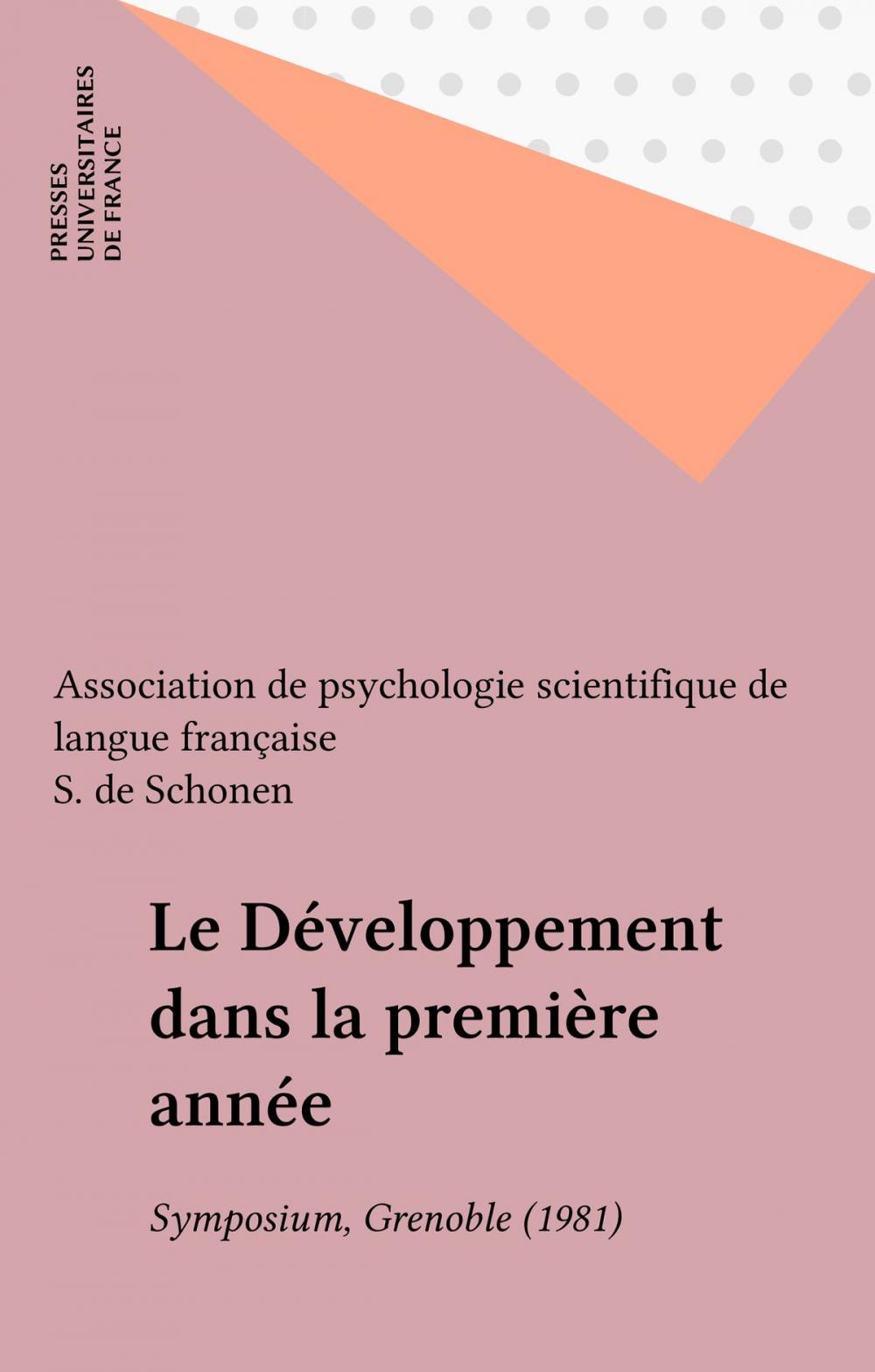 Big bigCover of Le Développement dans la première année