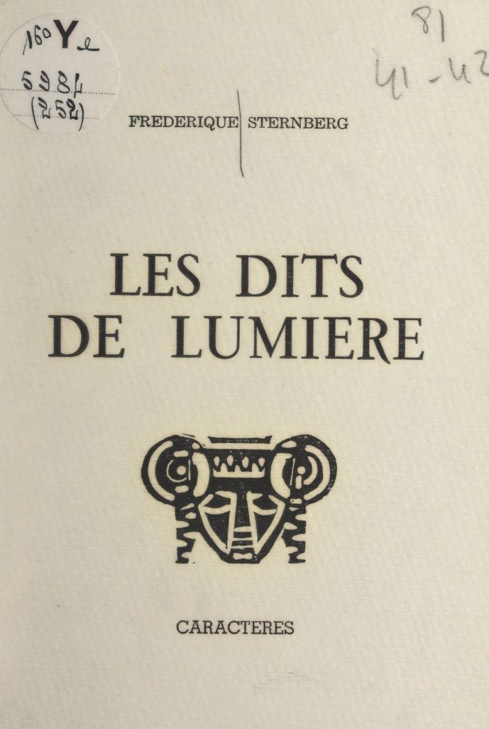 Big bigCover of Les dits de lumière