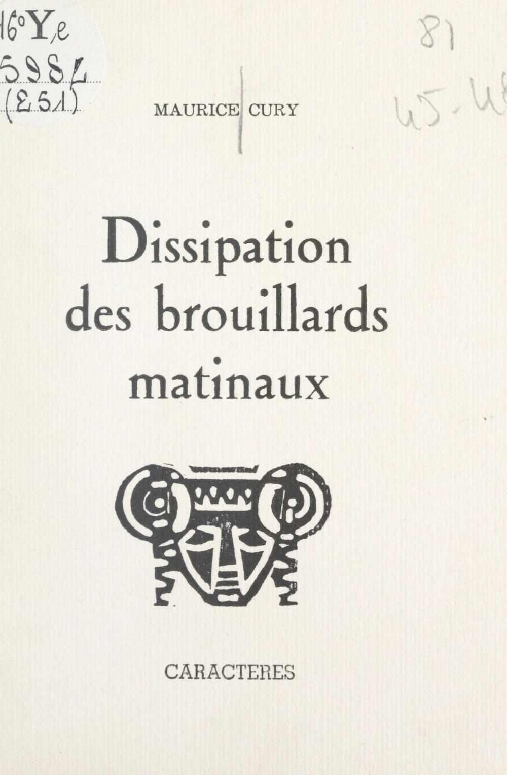 Big bigCover of Dissipation des brouillards matinaux