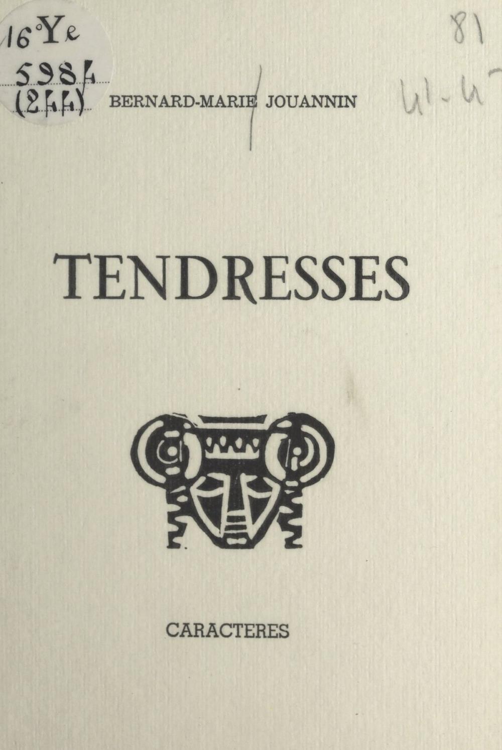 Big bigCover of Tendresses