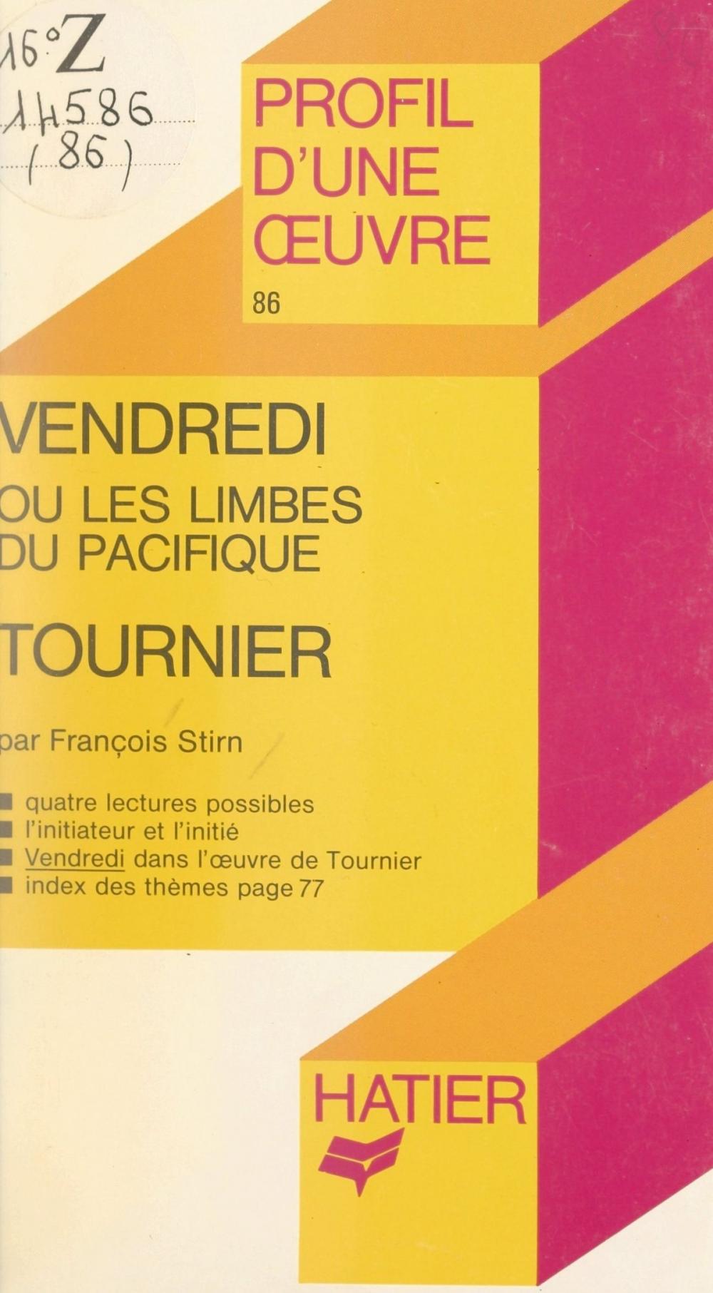 Big bigCover of Vendredi ou Les limbes du Pacifique, Tournier