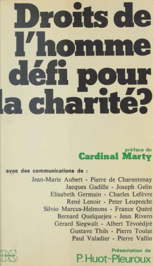 Cover of the book Droits de l'homme, défi pour la charité ? by Anne Crespy, Jean-René Moreau