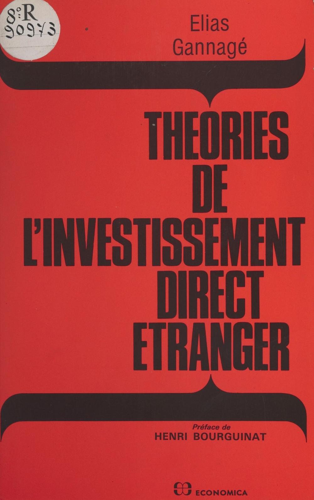 Big bigCover of Théories de l'investissement direct étranger