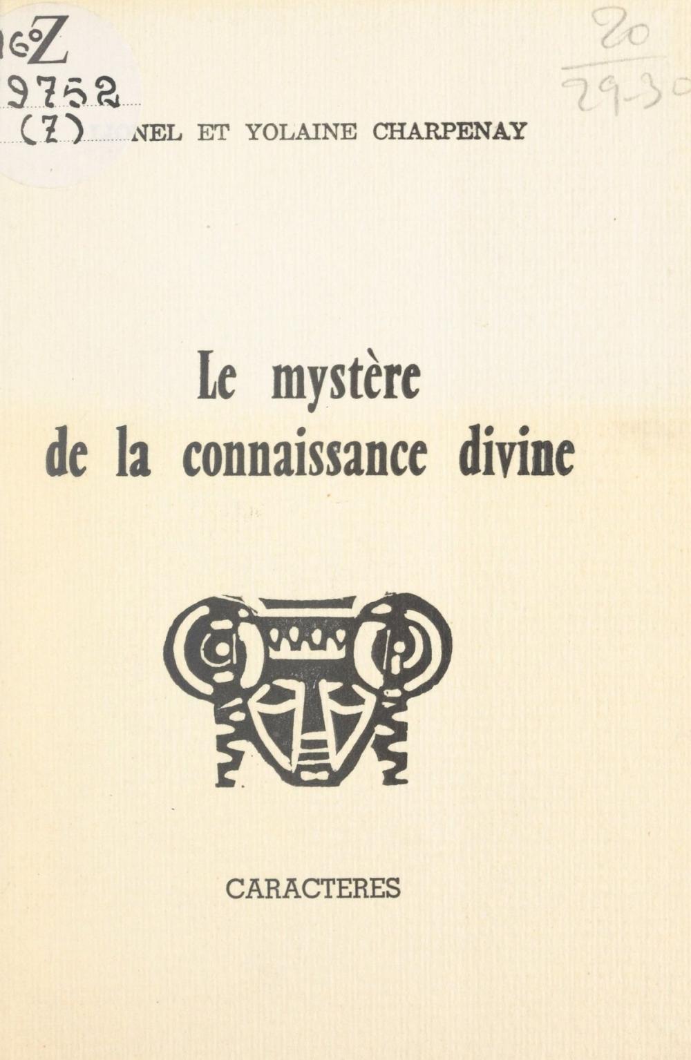 Big bigCover of Le mystère de la connaissance divine