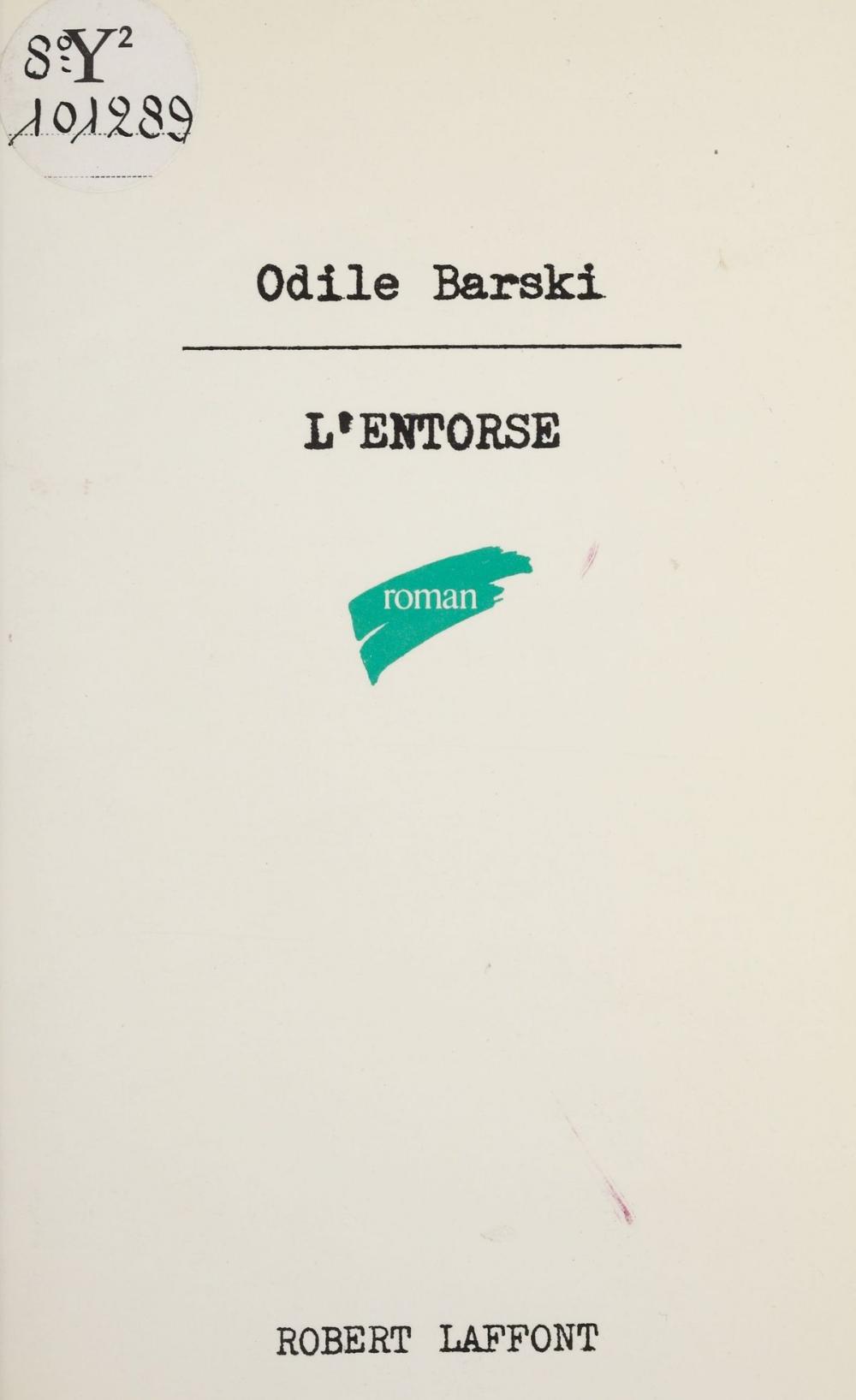 Big bigCover of L'Entorse