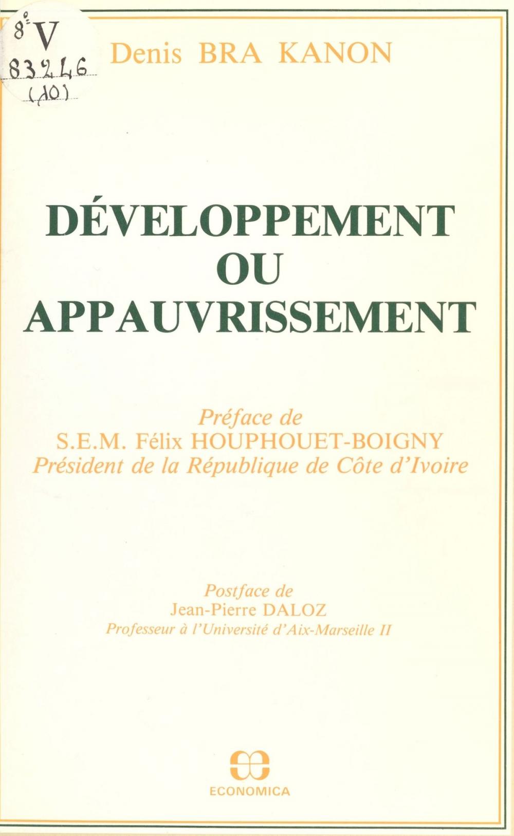 Big bigCover of Développement ou appauvrissement