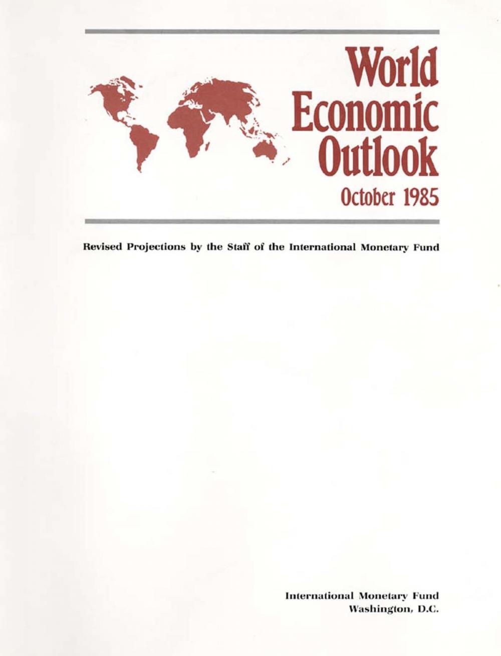 Big bigCover of World Economic Outlook, October 1985