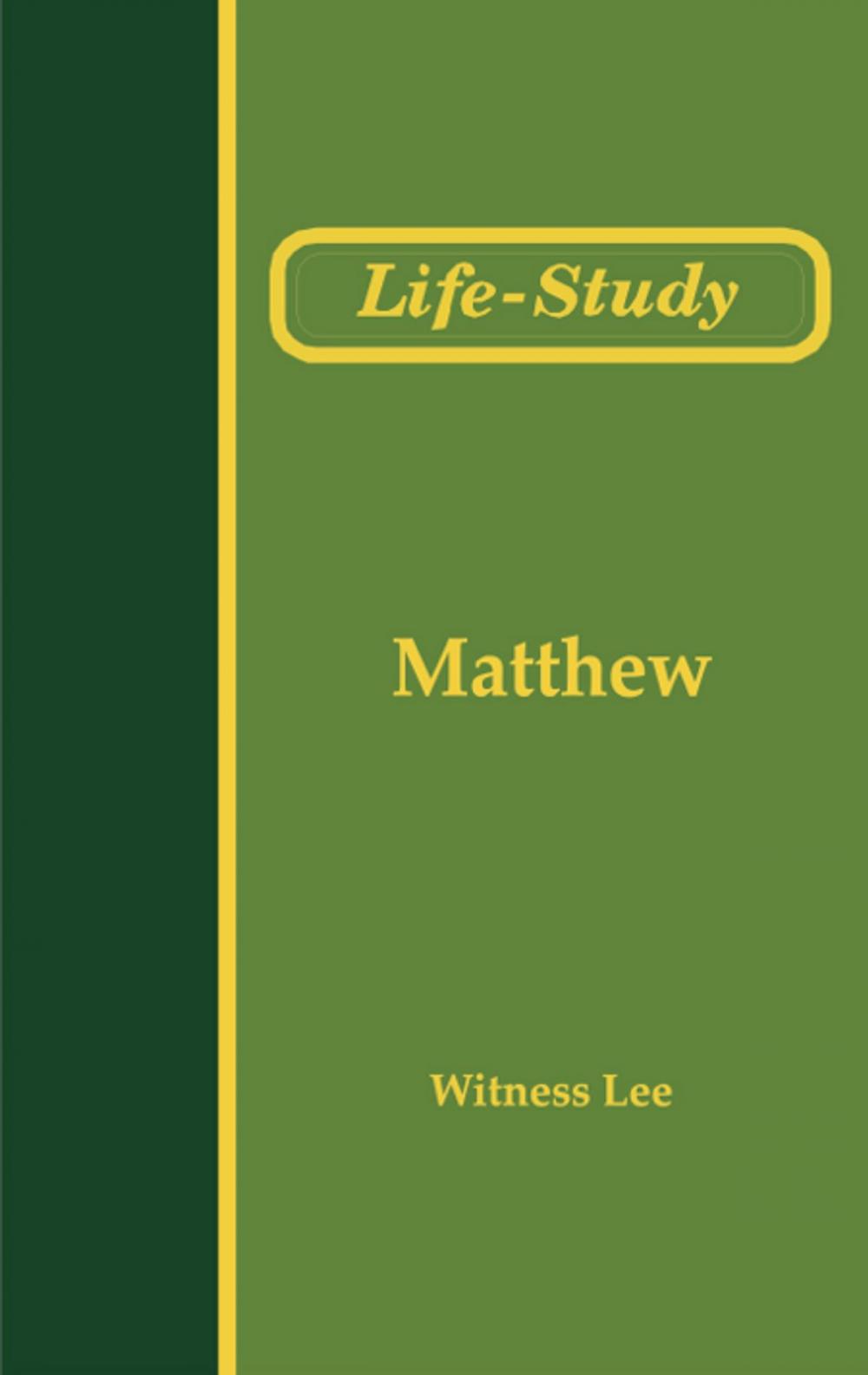 Big bigCover of Life Study of Matthew