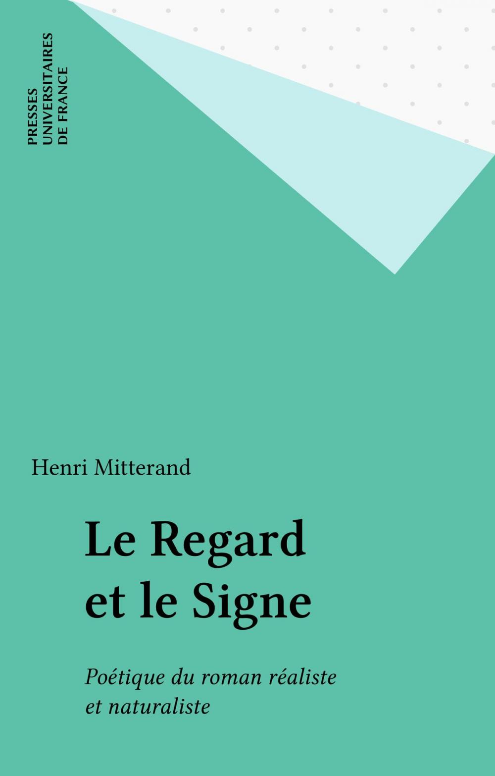 Big bigCover of Le Regard et le Signe