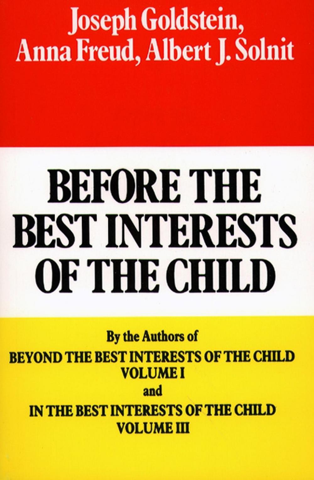 Big bigCover of Before the Best Interests of the Child