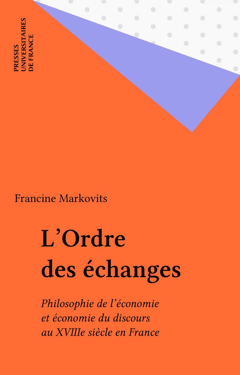 Big bigCover of L'Ordre des échanges