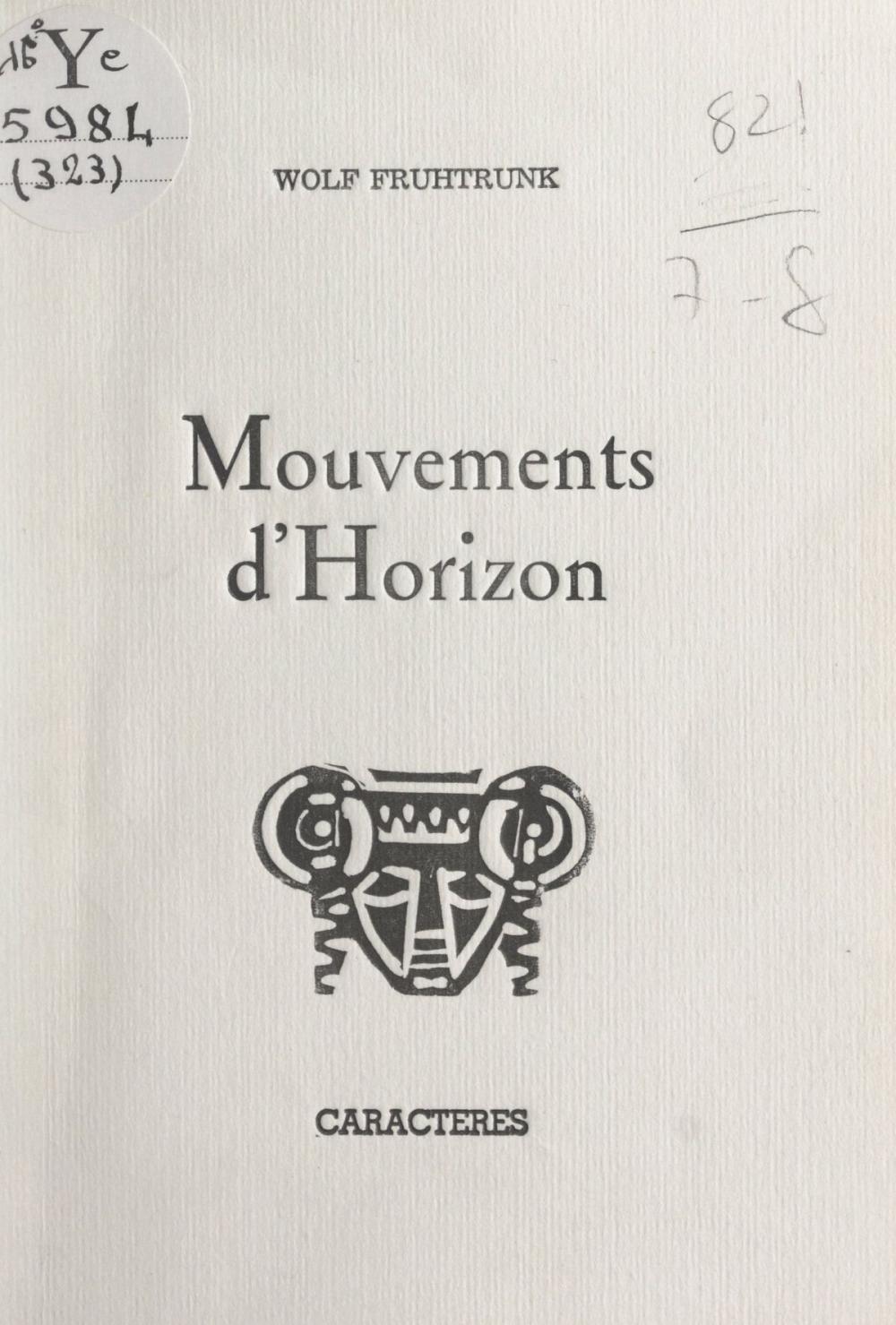 Big bigCover of Mouvements d'horizon