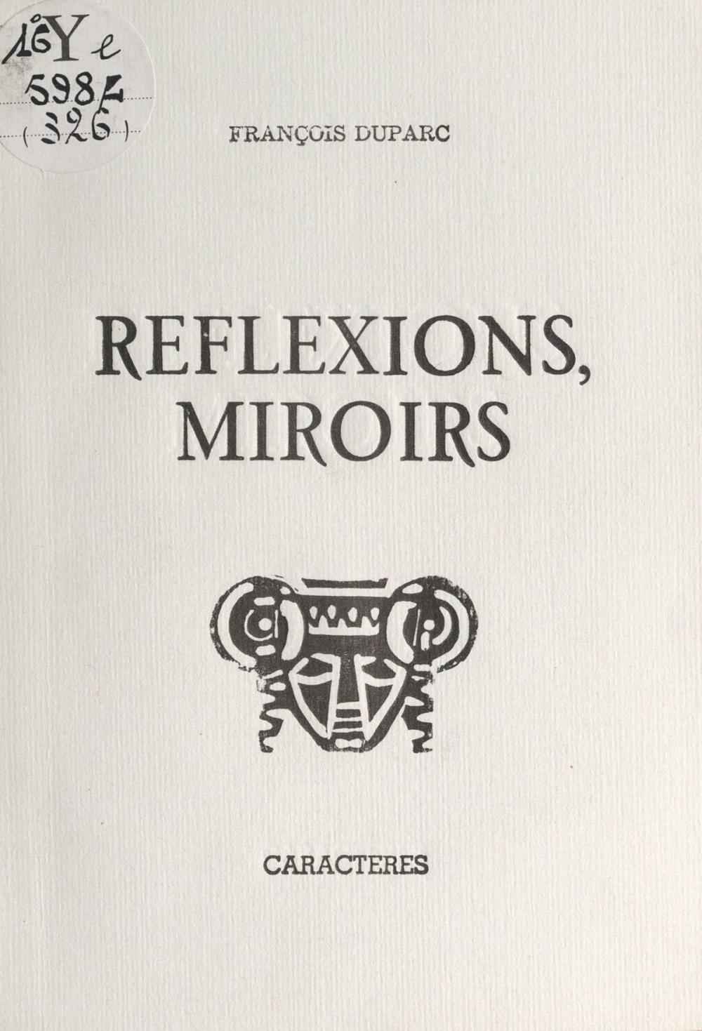 Big bigCover of Réflexions, miroirs