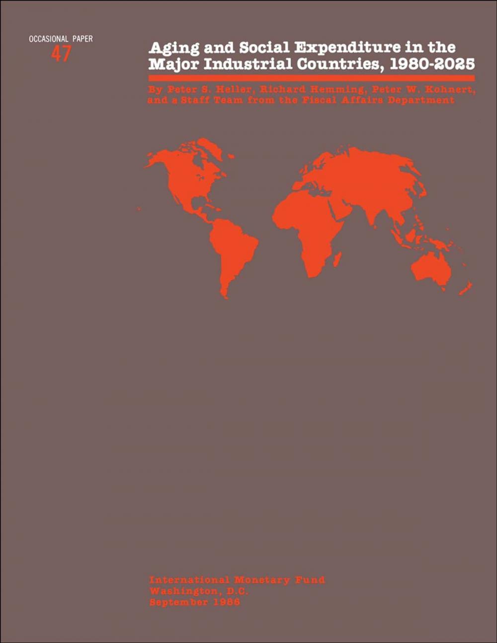 Big bigCover of Aging and Social Expenditure in the Major Industrial Countries, 1980-2025