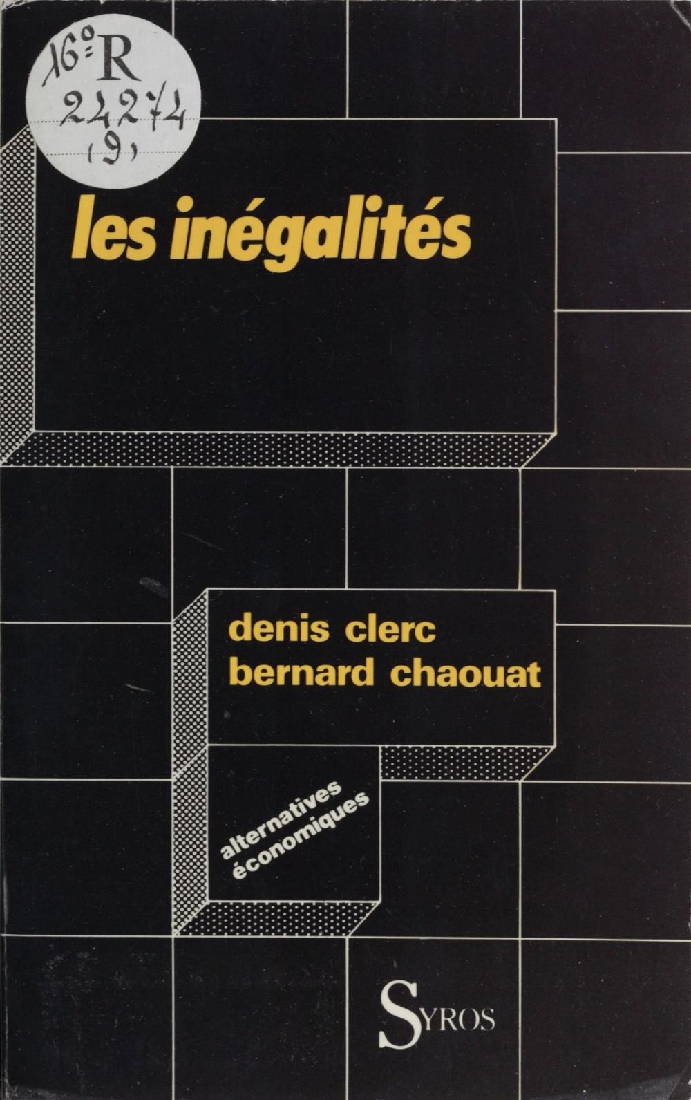 Big bigCover of Les inégalités en question