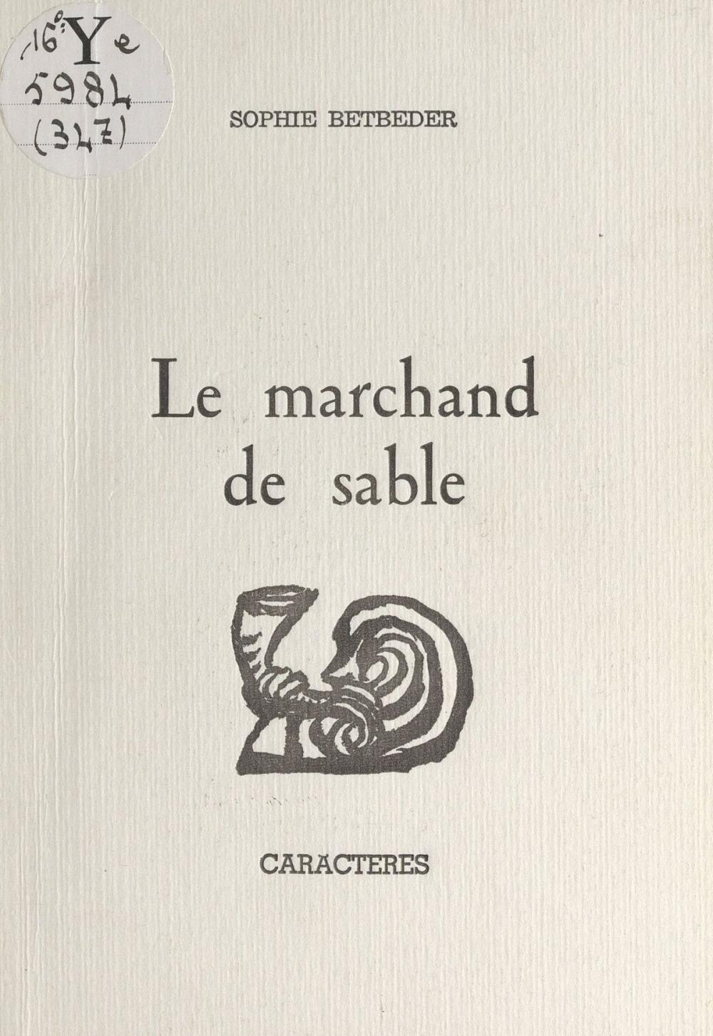 Big bigCover of Le marchand de sable