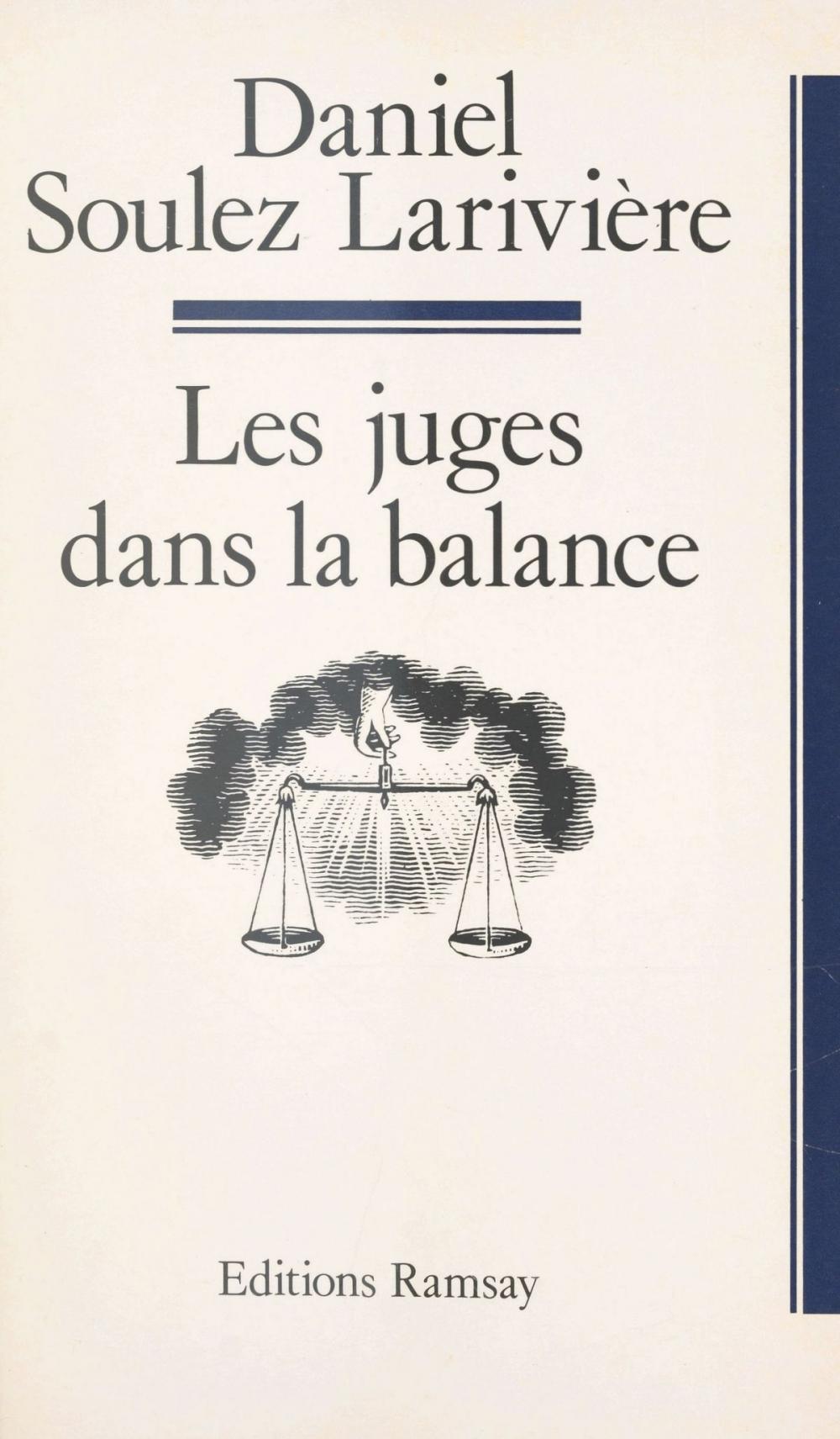 Big bigCover of Les juges dans la balance