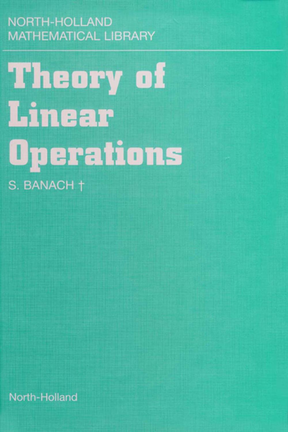 Big bigCover of Theory of Linear Operations