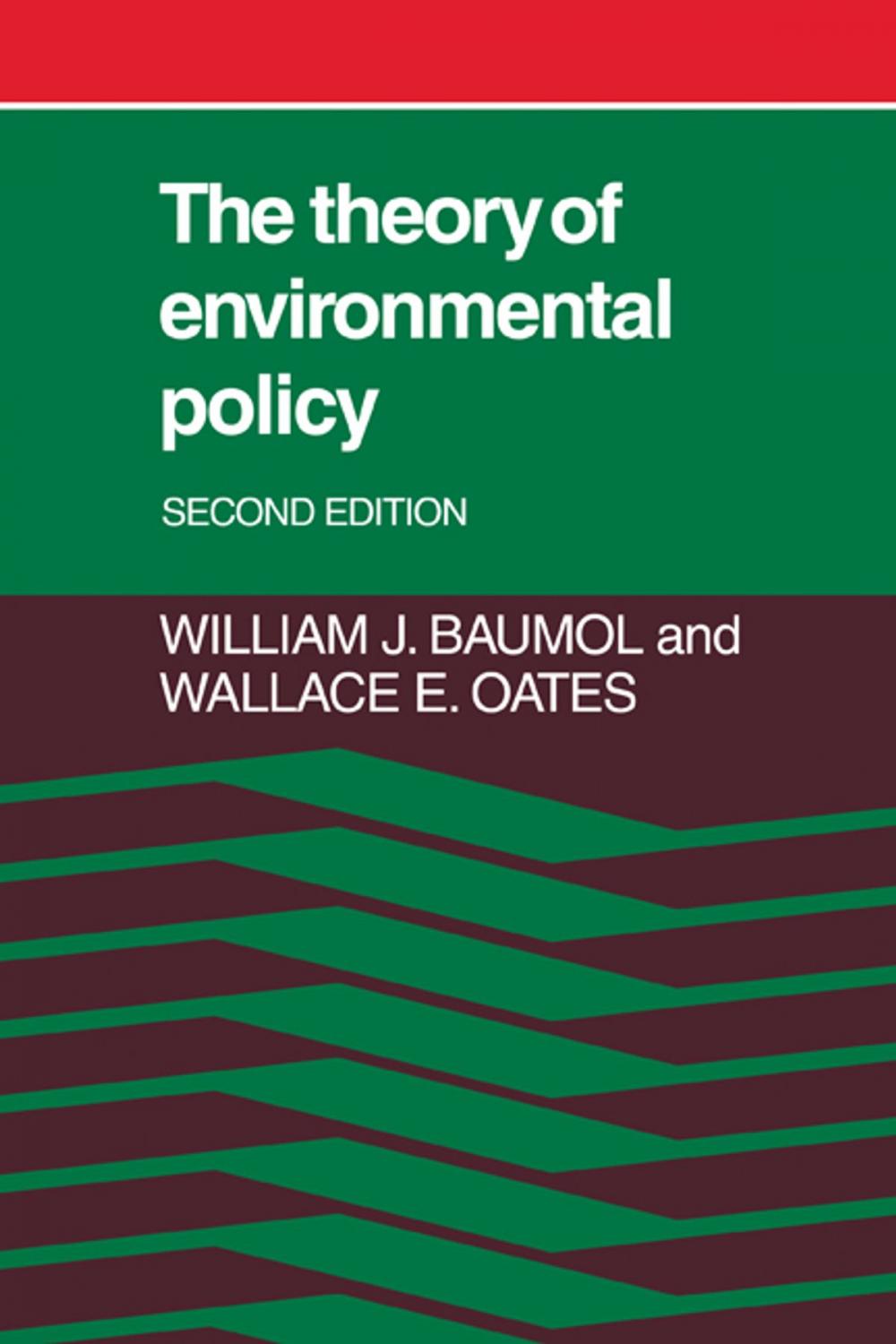 Big bigCover of The Theory of Environmental Policy